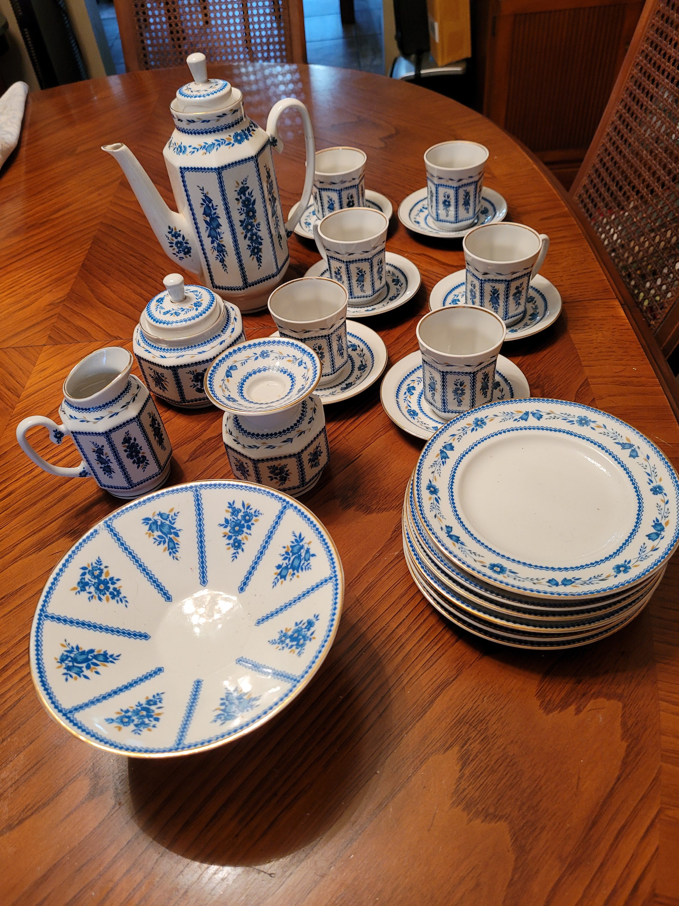 Rare Imperial Russian 25 Piece Lomonosov Porcelain Tea Set - Etsy