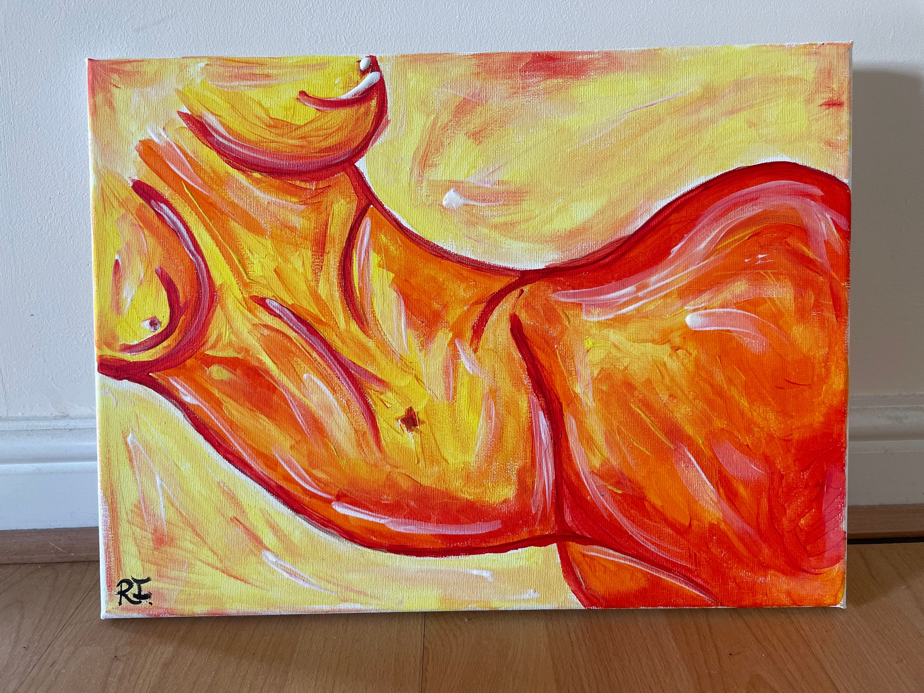 Acrylic body painting 1 body positivity Etsy