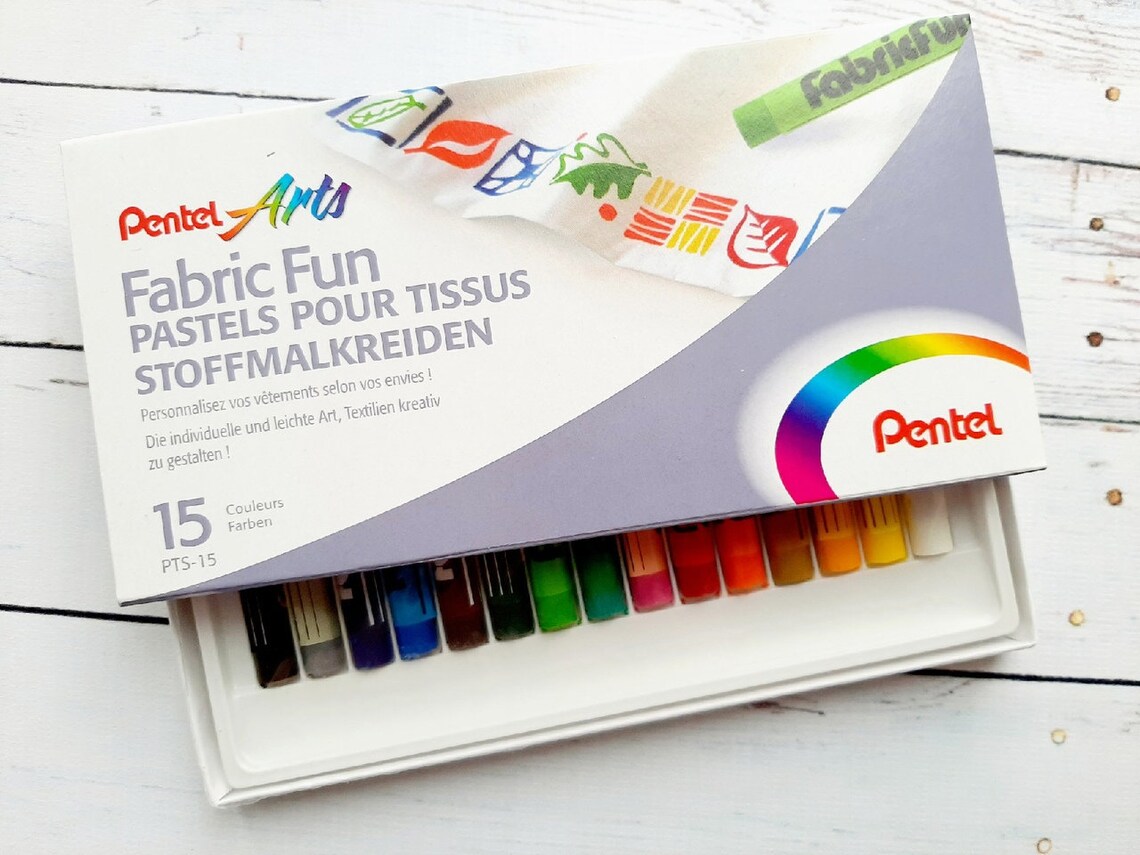 Pentel Arts Fabric Fun Pastel Dye Sticks conjunto de 15 Etsy