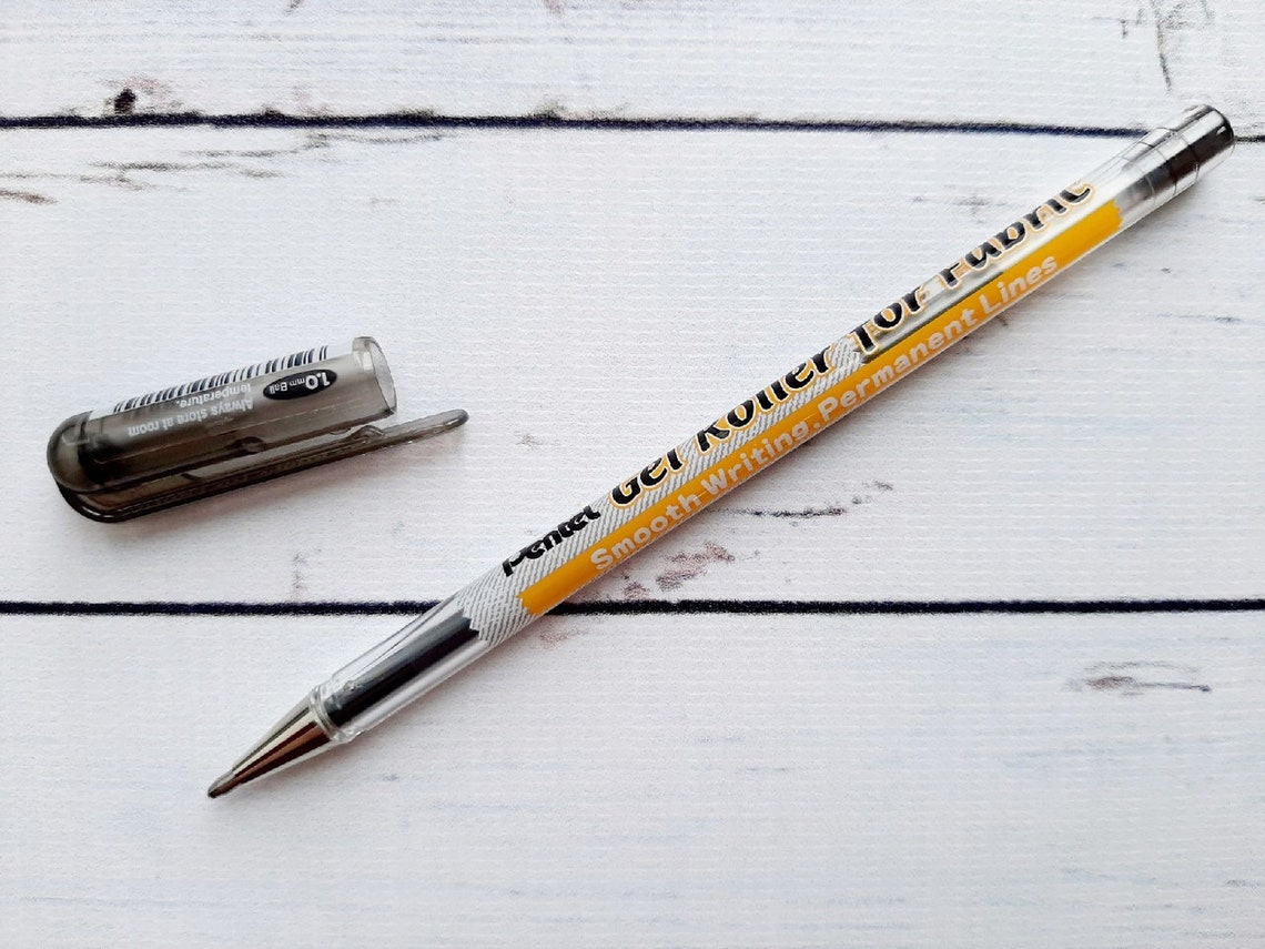 Pentel Gel Roller for Fabric Fabric pen Gel pen Etsy