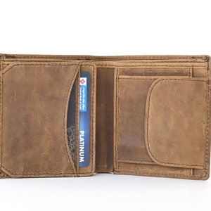 Handgefertigte Öl Pull Up Leder Geldbörse, personalisierte Leder Geldbörse, personalisierte Geldbörse, personalisierte Herren Geldbörse, Leder Geldbörse