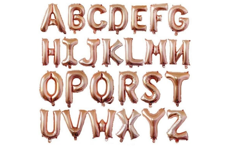 Rose Gold Letter Number Foil 16 Balloon Wedding Celebration Party Decor US Ship