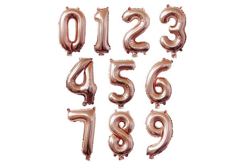 Rose Gold Letter Number Foil 16 Balloon Wedding Celebration Party Decor US Ship