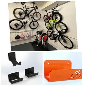 BIKE WALL HANGER | Wall Mount Pedal | Wheel Holder Bracket | Wall Storage | Display Rack | Road bike | mtb | bmx | hybrid |