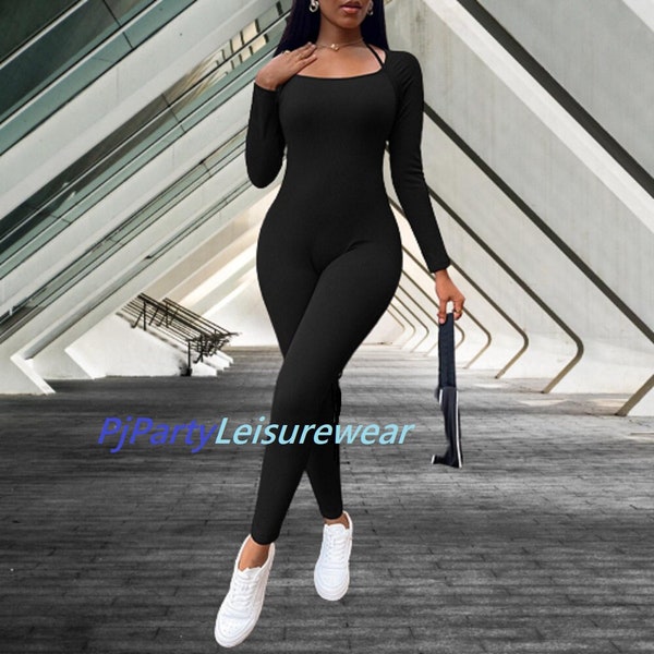 Long Sleeve Jumpsuit Etsy
