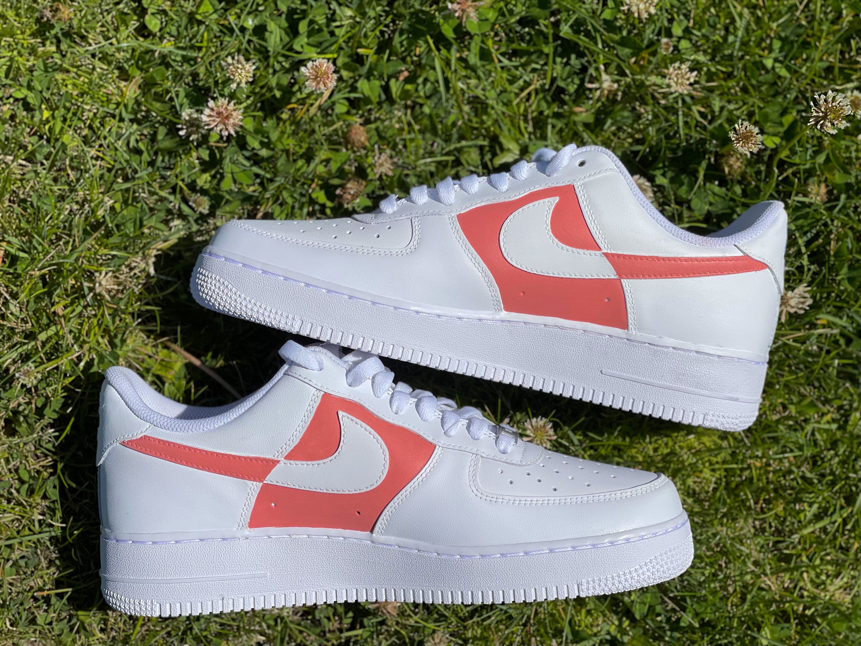Buy Custom Nike Air Force Ones Salmon Nike Airforce Ones Salmon