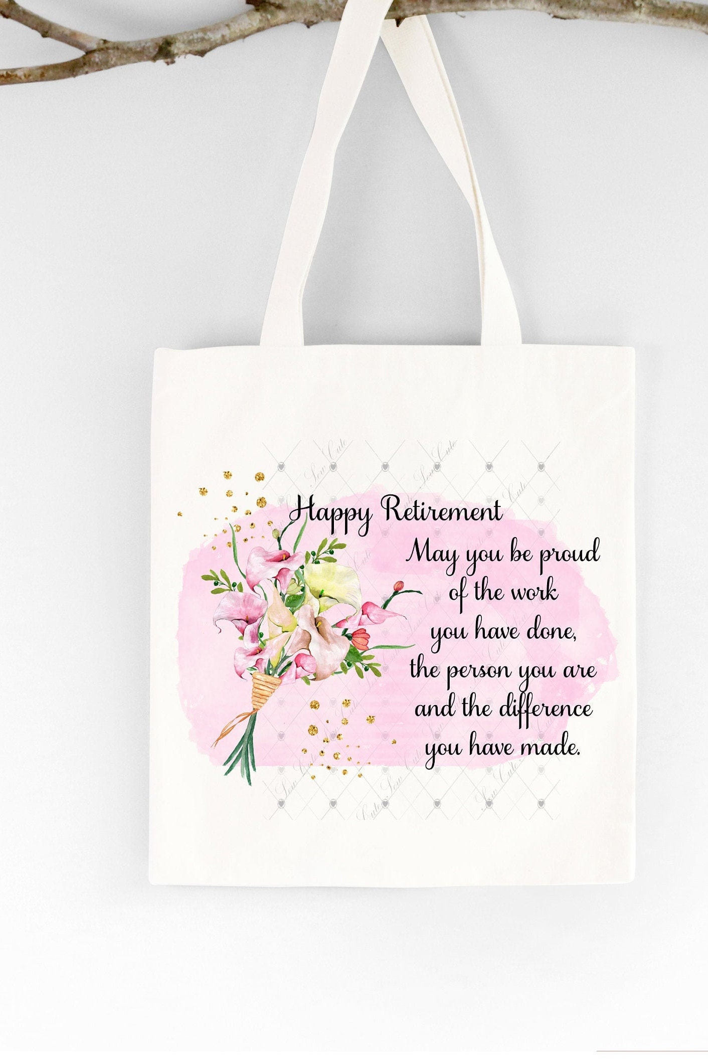 Retirement Tote Bag Retirement Gift Bag Personalised Etsy UK