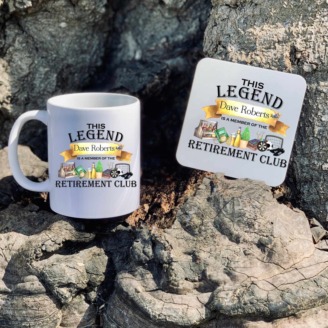 Personalised Retirement Mug Male Retirement Gift Retirement Mug for Him