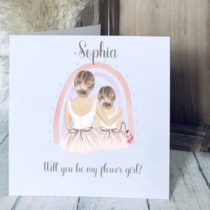 Be My Flower Girl Card, Personalised Flower Girl Card, Flower Girl Proposal Card, Thank you Flower Girl