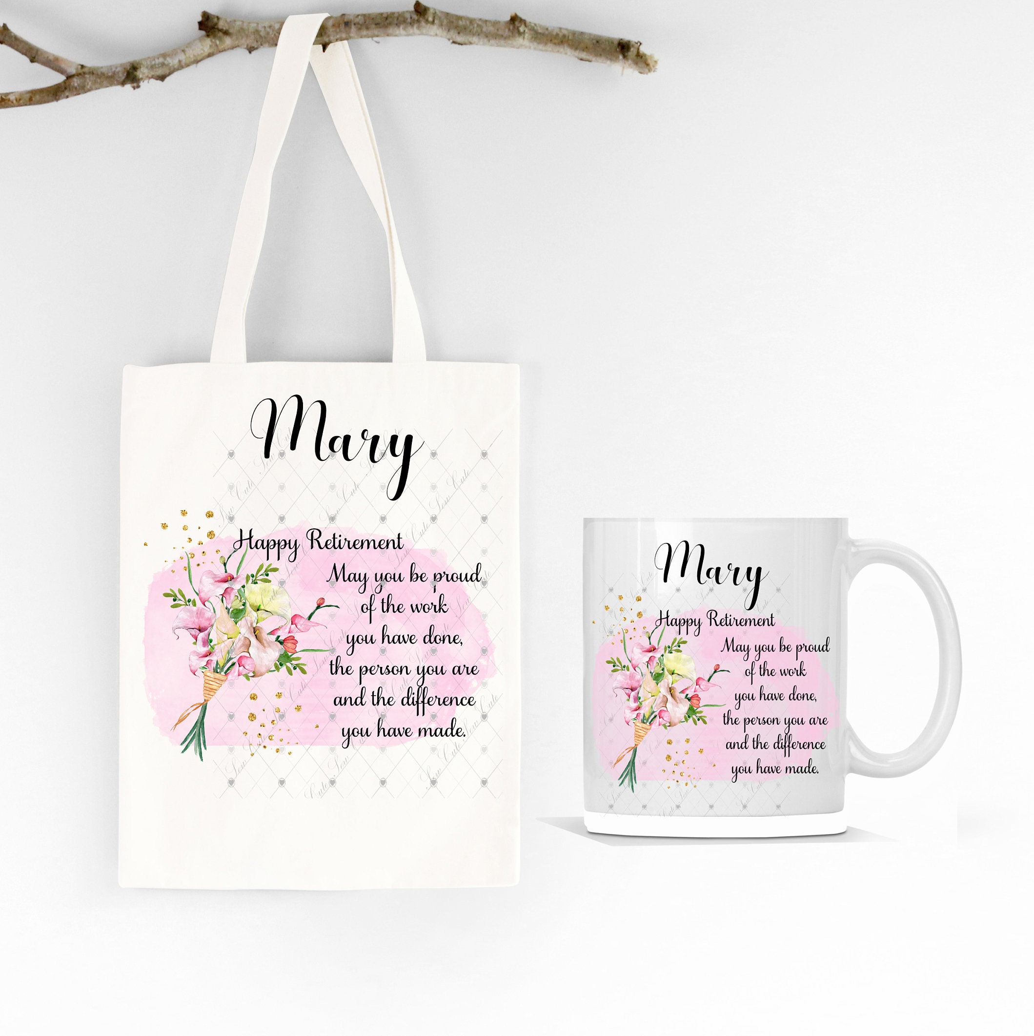 Retirement Tote Bag Retirement Gift Bag Personalised Etsy UK