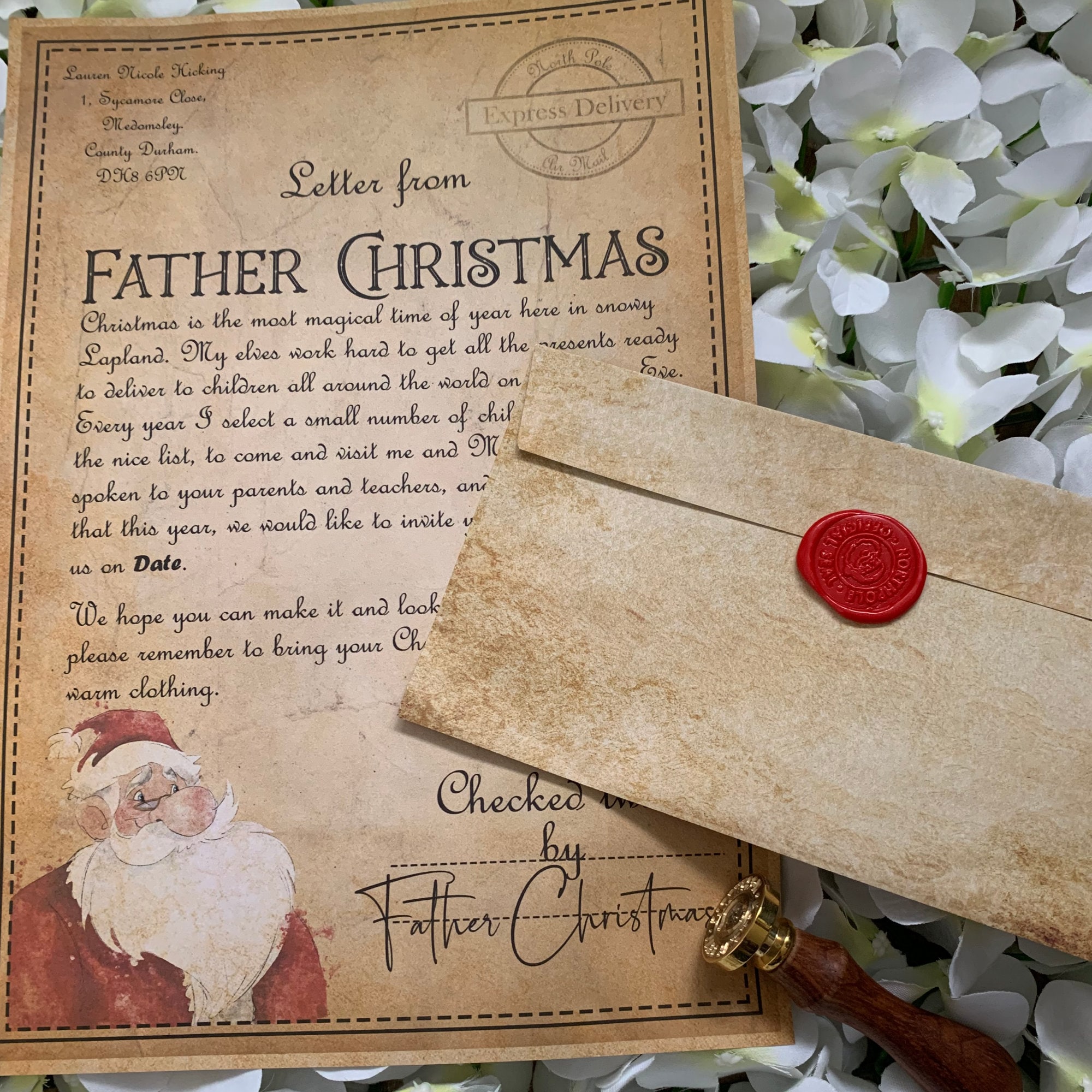 Personalised Lapland Invitation From Santa Santa's Invite Etsy UK