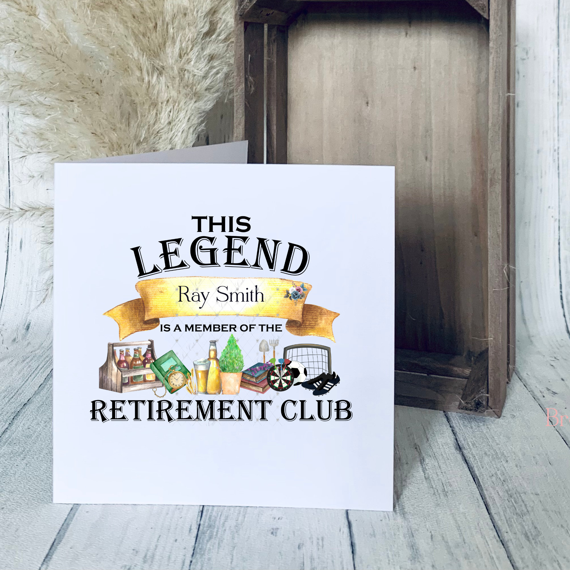 Personalised Retirement Card for a Male Retirement Card | Etsy