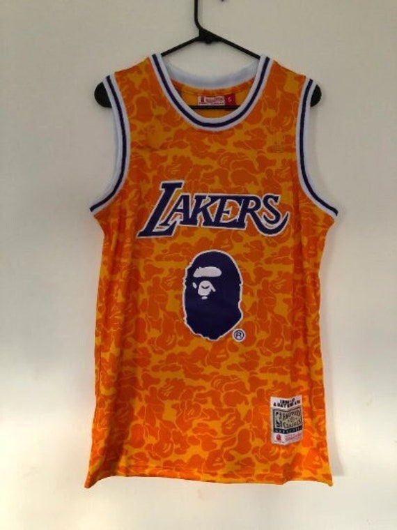 Retro Bape Lakers 93 Jersey - Etsy UK