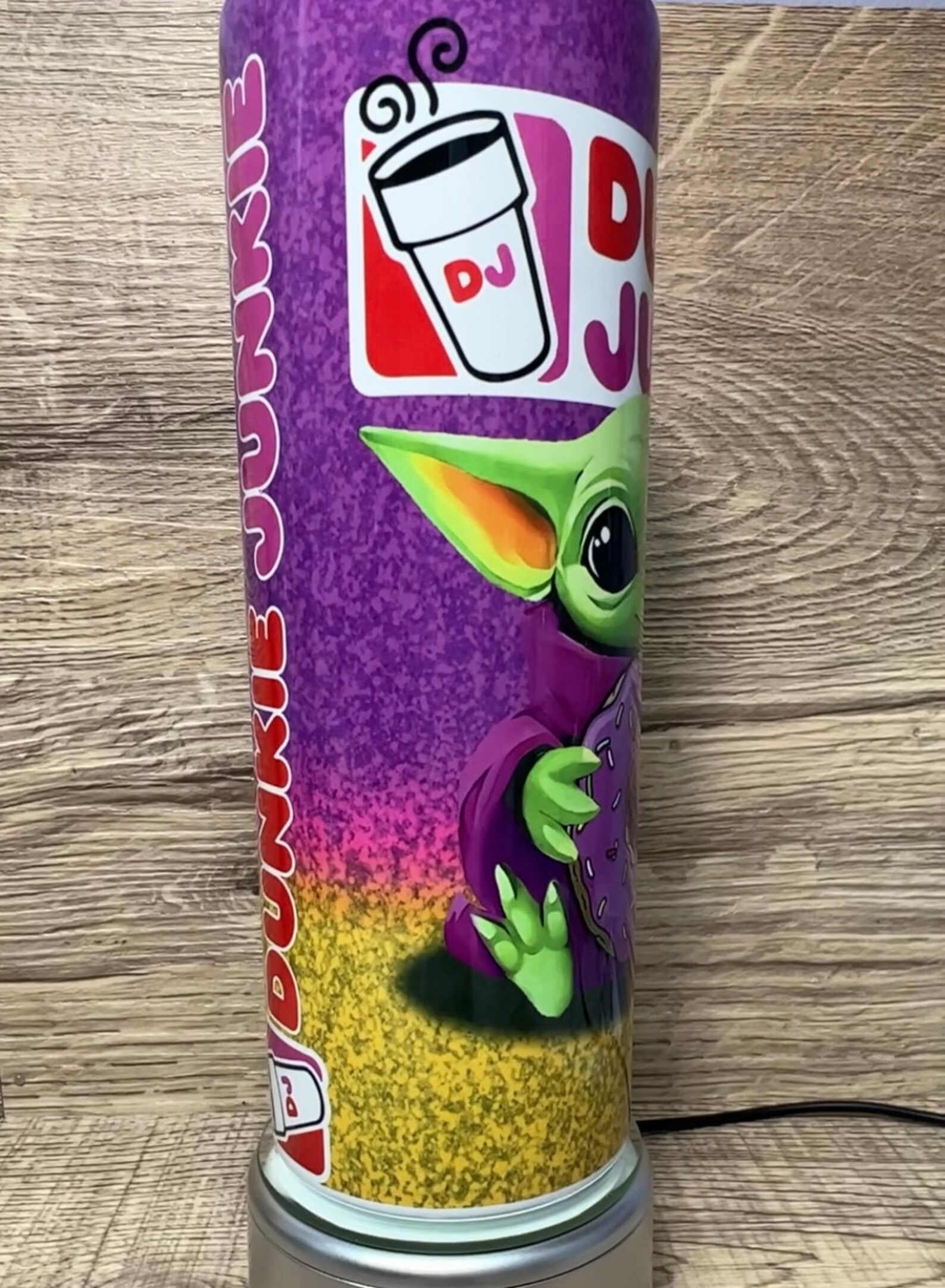 Dunkie Junkie Baby Yoda Purple Donut America Runs on Etsy UK