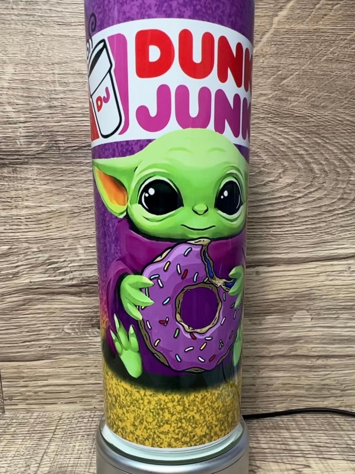 Dunkie Junkie Baby Yoda Purple Donut America Runs on Etsy UK