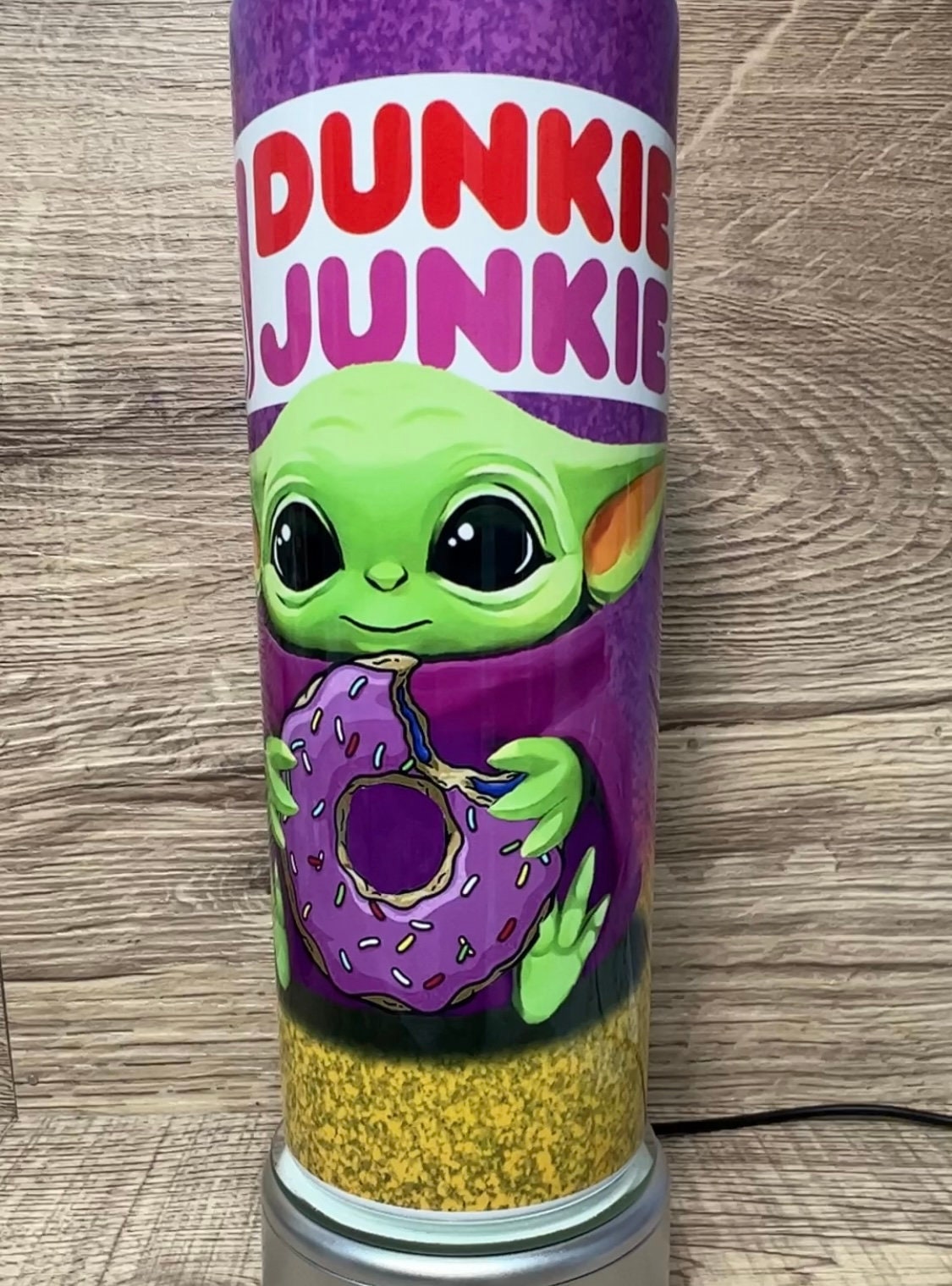 Dunkie Junkie Baby Yoda Purple Donut America Runs on Etsy UK