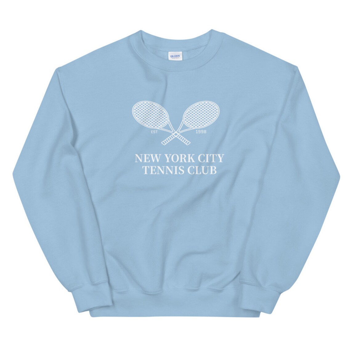 Vintage Inspired Unisex Crewneck Tennis Sweatshirt Tennis Etsy
