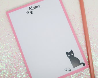 Katzen Notizblock A6: To Do Liste Abreißblock + Gratis Stift