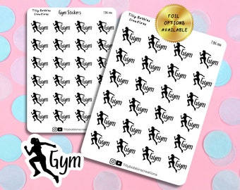 Gym planner stickers/ functional planner stickers /  foiled planner stickers / cute planner stickers (006)