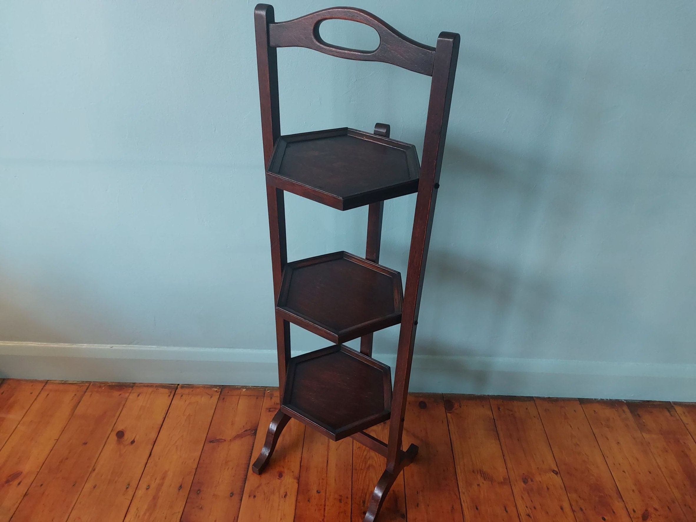 Antique Mahogany Cake Stand Wedding Cake Stand Plant Stand Wooden Shelves Etsy Canada