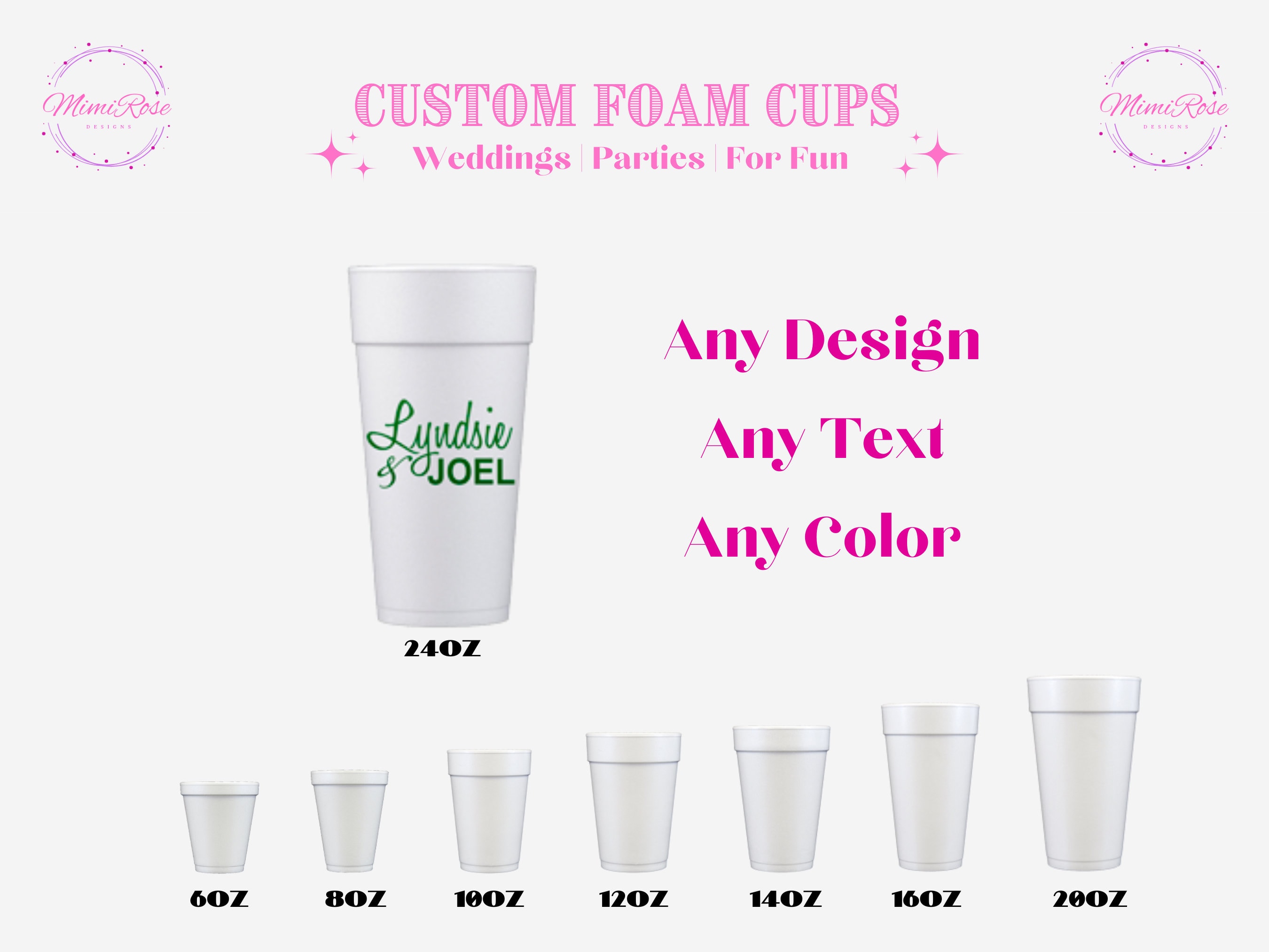 Custom Styrofoam cups￼ 