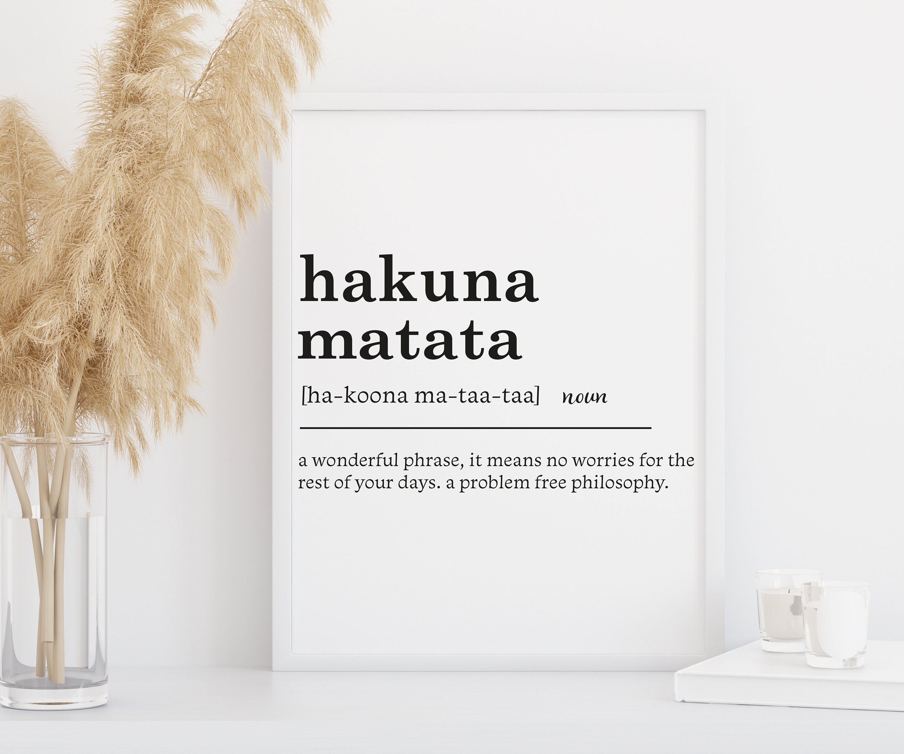 Hakuna Matata Keine Sorgen Definition Wörterbuch Z Produktbild-Vorschau 2