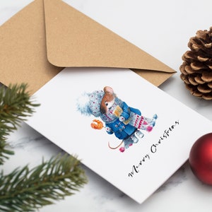 Luxury Christmas Cards | Pack of Cards |Mouse | Christmas | Personalised|