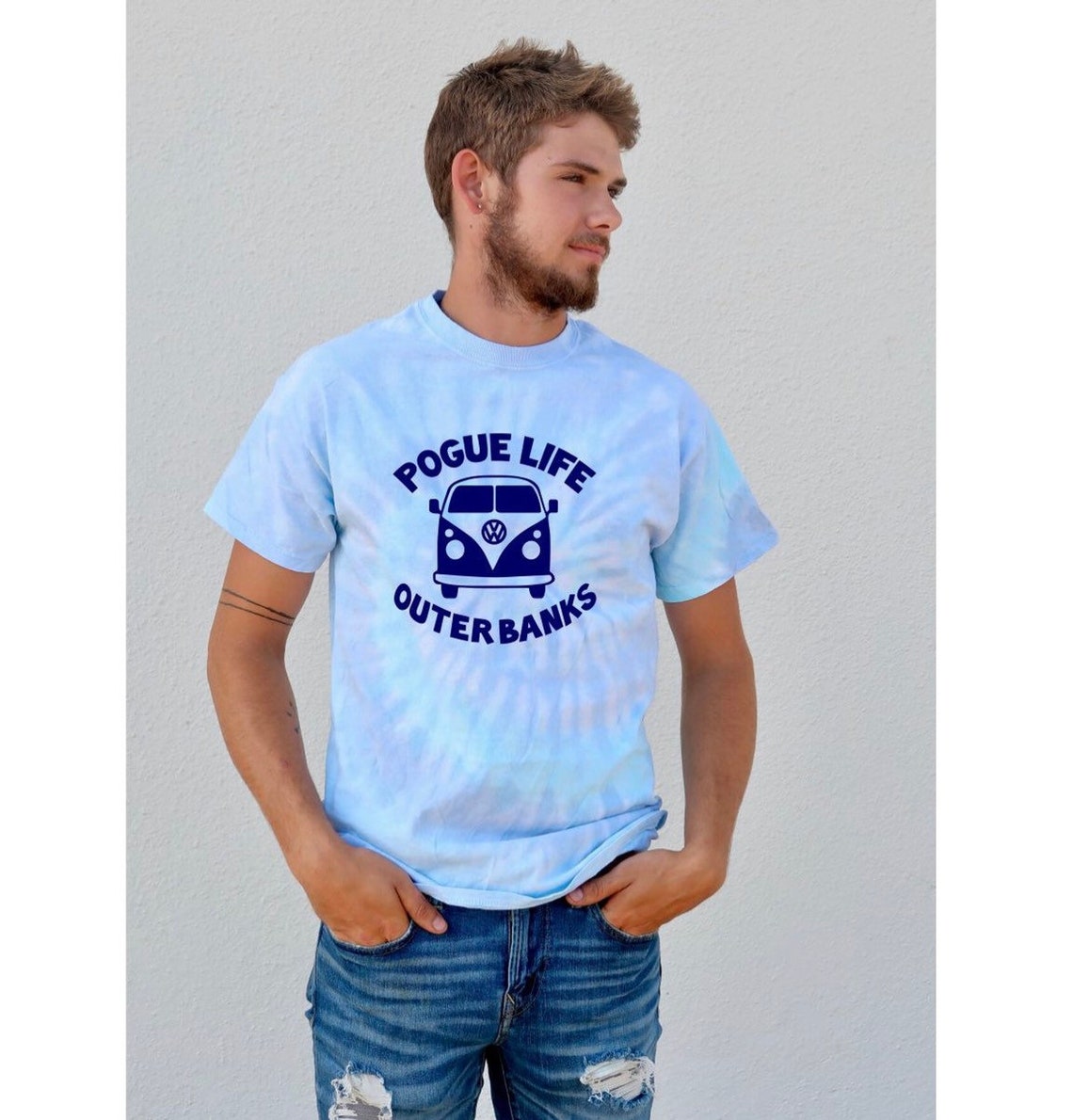 Pogue Life Outer Banks Unisex Tie Dye Crew Neck Tee | Etsy