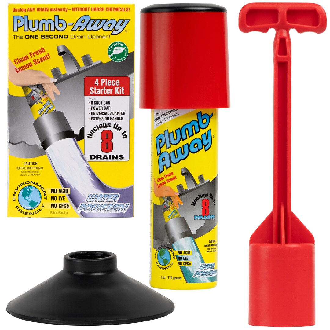 PLUMBAWAY Instantly Unclog Toilet, Sinks & Shower Drains. the