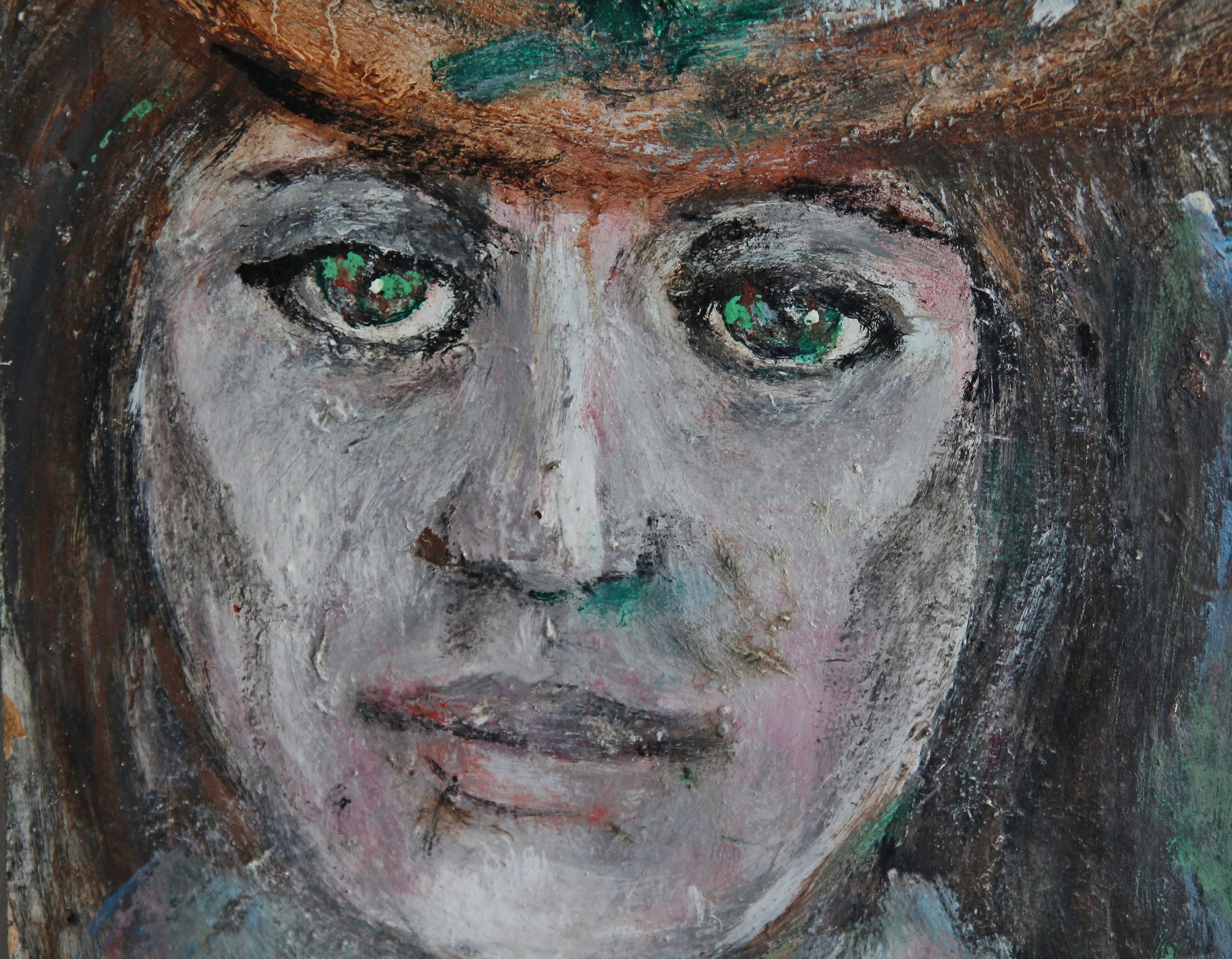 Portrait of a Woman Oil Painting Ukrainian Artist Vintage - Etsy