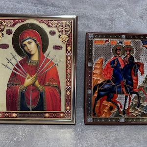 Orthodox small Icon Set: Saints and Angels, Print.