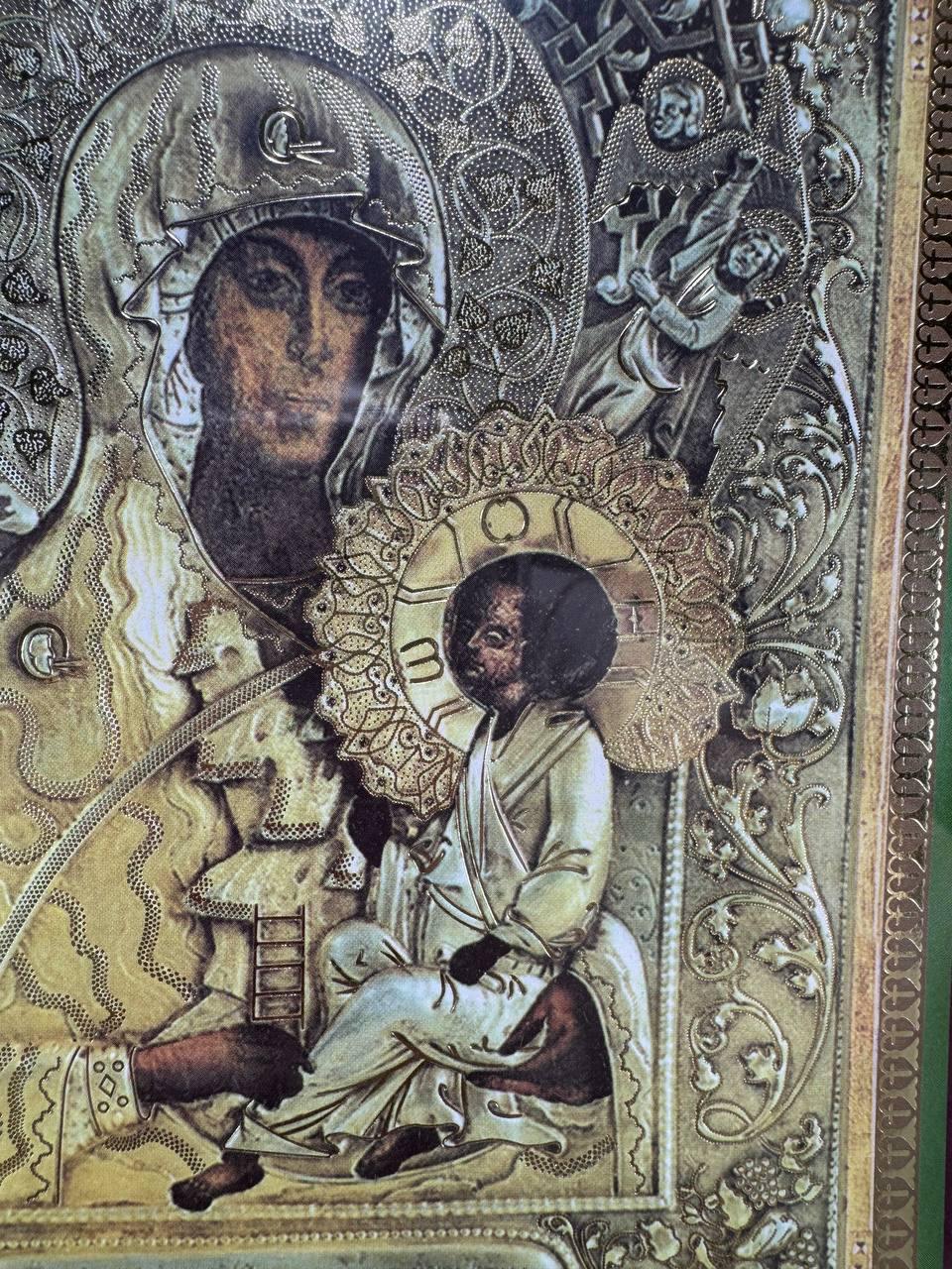 額入り正教会イコン：聖母マリアとイエス・キリスト - Etsy 日本