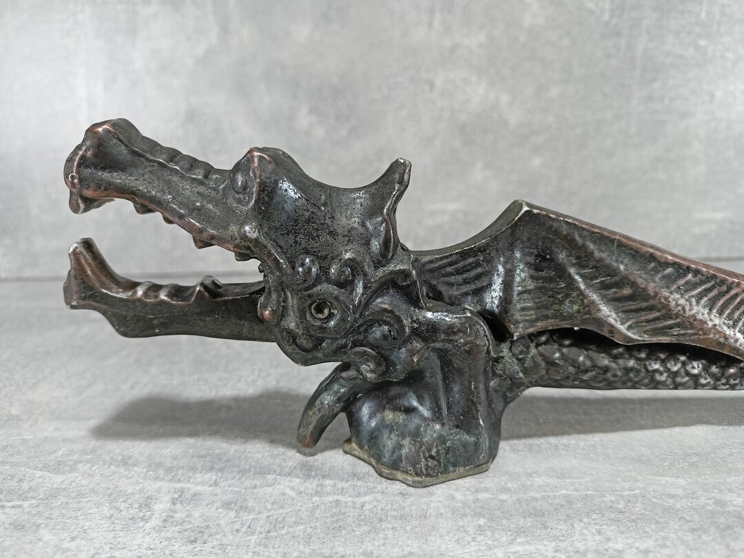 Antique Metal Dragon Nutcracker Made of Silumin Home Decor Etsy