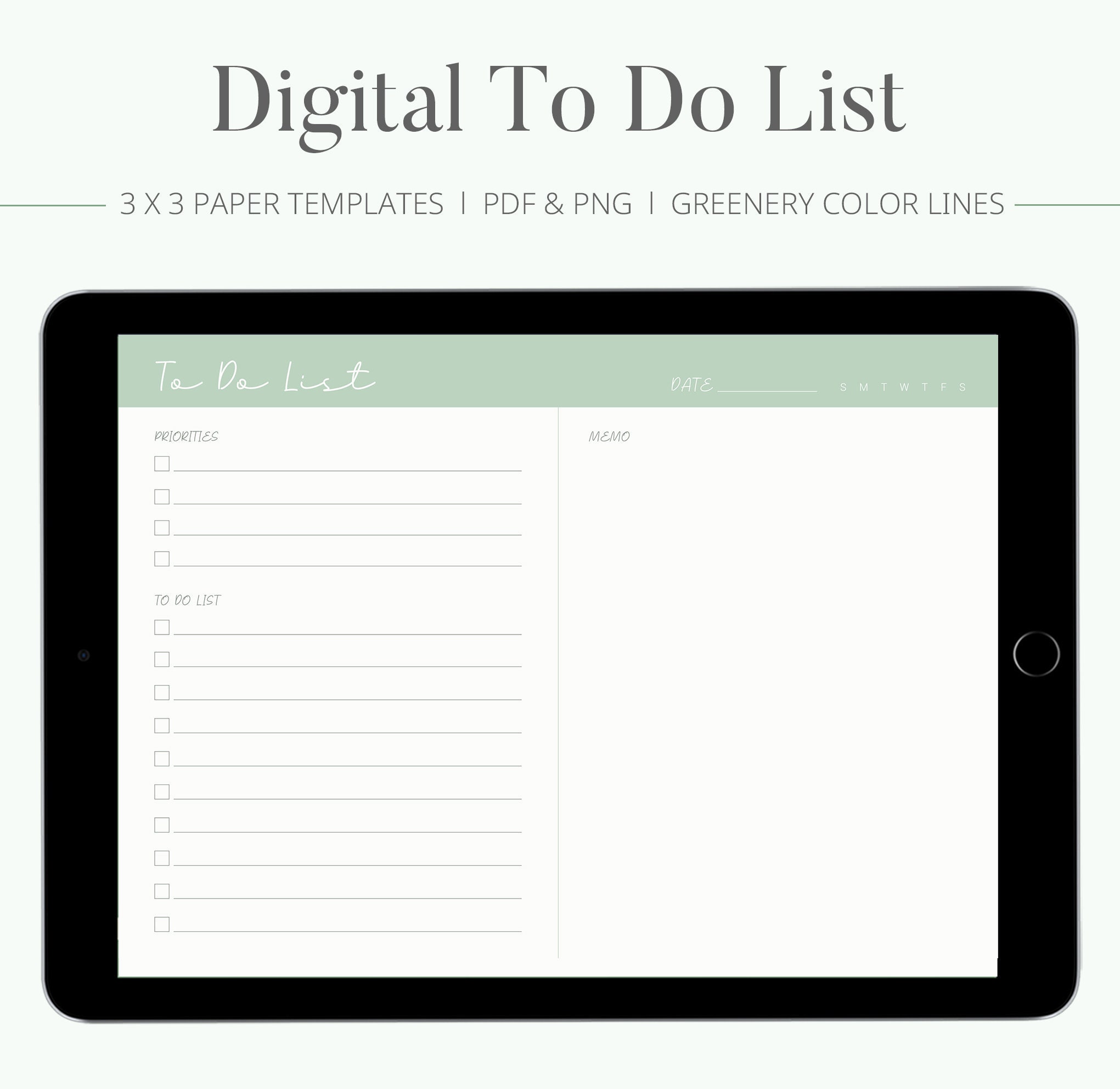 To Do Goodnotes Template