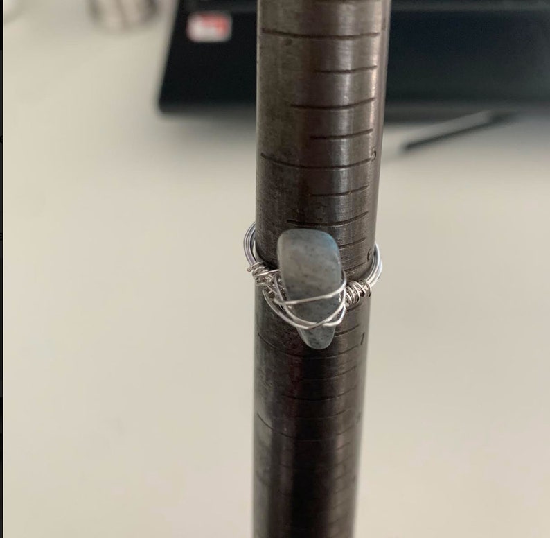 Labradorite wire rings