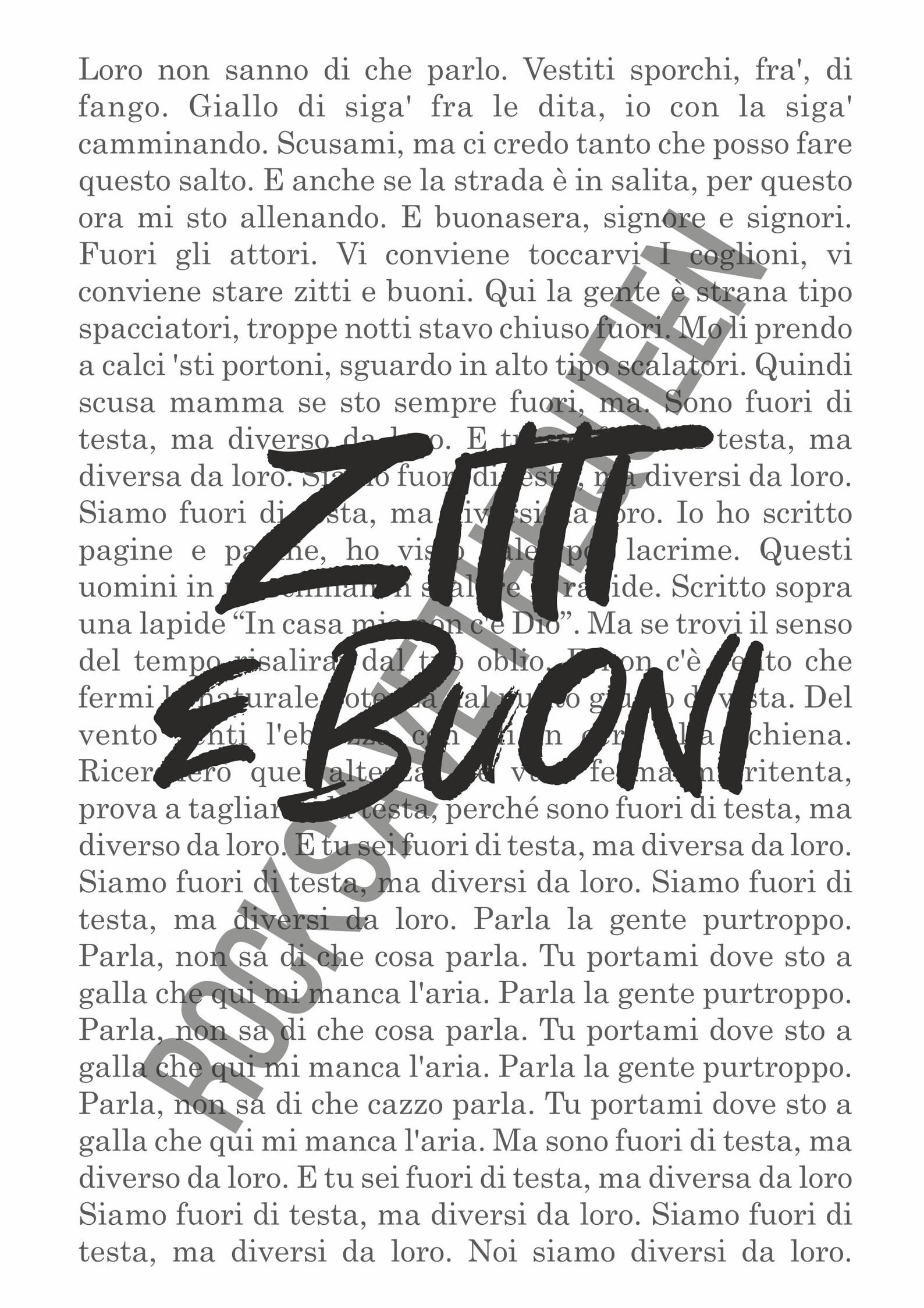 Printable Zitti E Buoni Poster / Zitti E Buoni Print / Etsy