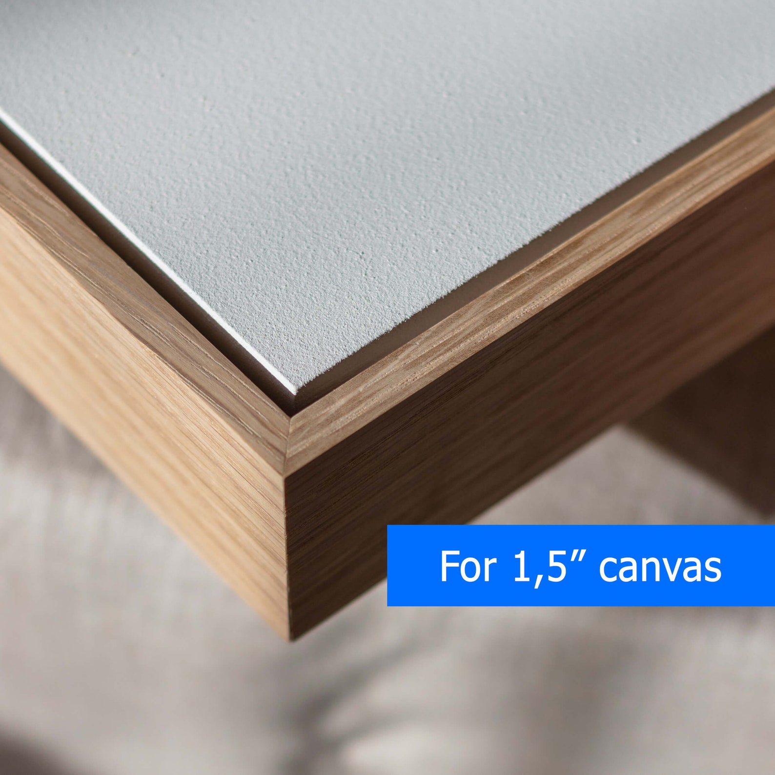 Slim Floating frame for 1.5" deep canvas
