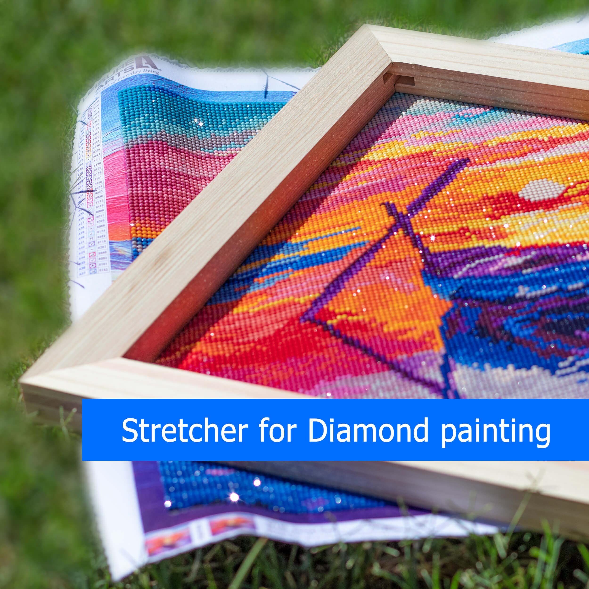 2-Pack Diamond Painting Frames, Wood Frames for 12x16in/30x40cm