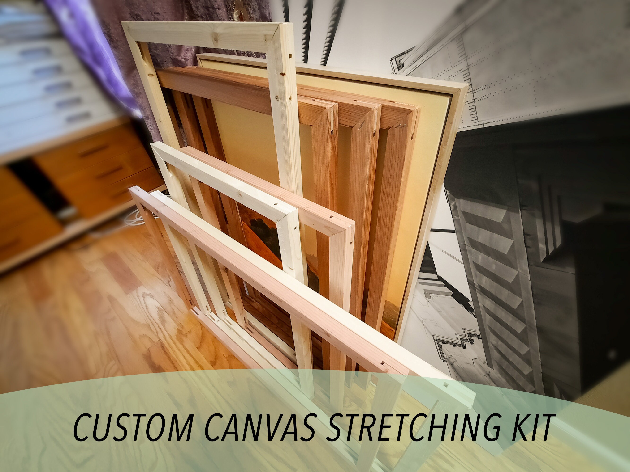 Custom Size Canvas Stretcher Bars 1 X 1.5 Stretchers DIY Etsy