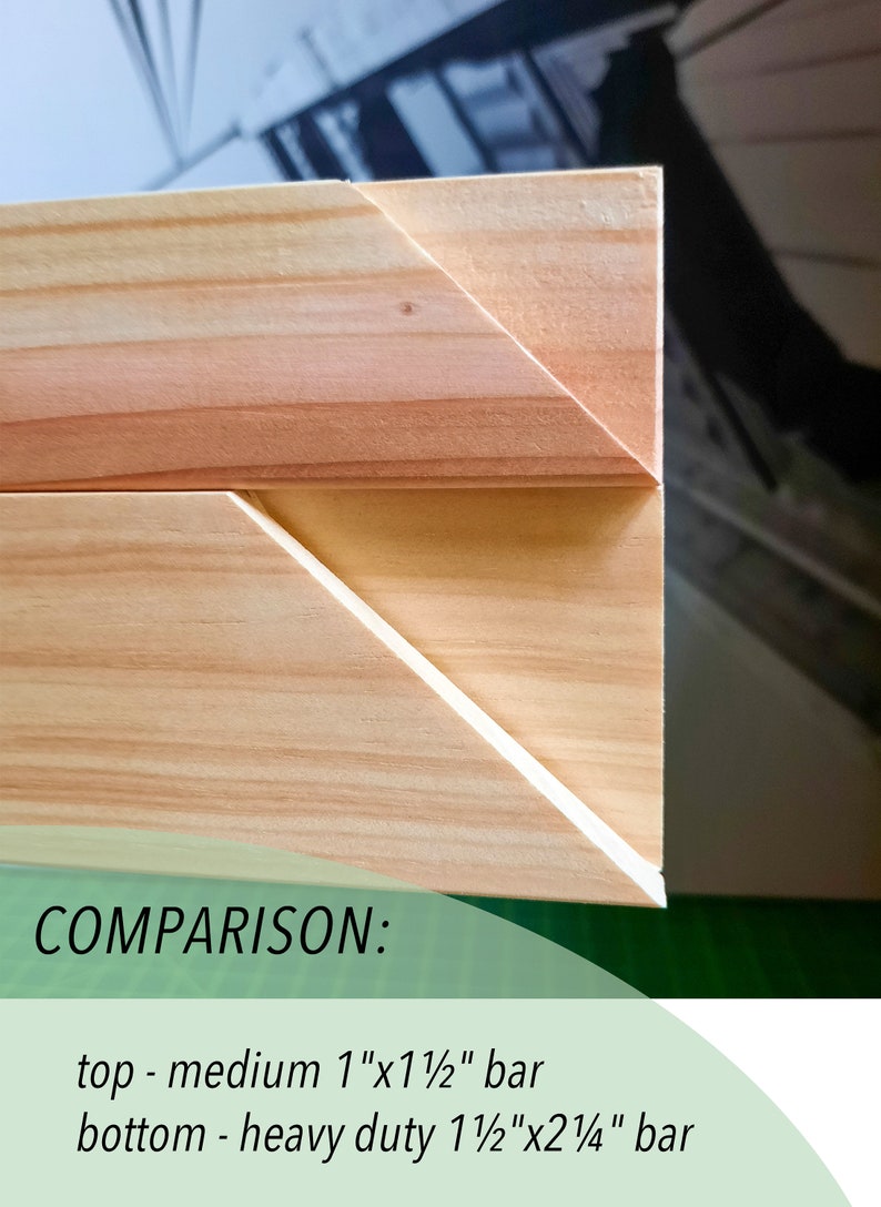 Large Canvas Stretching Bars Custom Sizes Canvas Frame Etsy