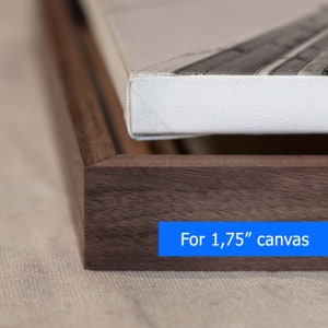 Floating canvas frame for 1.75&quot; thick canvas |  Custom size floater frame |  DIY canvas frame set for 1.75&quot; deep canvas