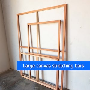 Custom canvas stretcher bars | Extra large canvas stretching frame kit | Large custom-size canvas frame 1&quot; deep
