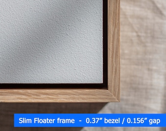 Custom size frame 1.5&quot; deep | Custom wood floating frame for 1 1/2&quot; canvas | DIY frame set