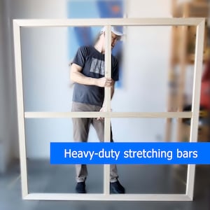 Stretcher bars, large sizes