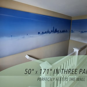 Large stretched canvas as an example of an irregular ratio wall art. The print is stretched to 50"x171" size.