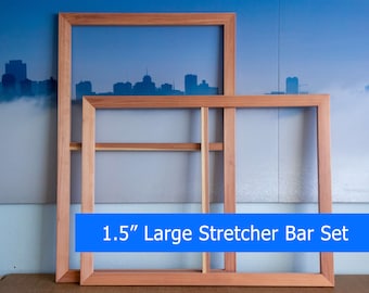 Canvas Stretcher Bars: 1.5" Deep Redwood Frame Kit