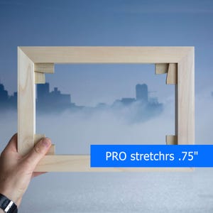 Canvas stretcher bars | Custom size stretching bars 0.75&quot; deep | art bars 3/4 inch deep
