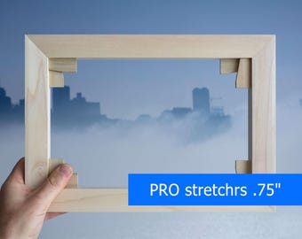 Canvas stretcher bars | Custom size stretching bars 0.75" deep | art bars 3/4 inch deep