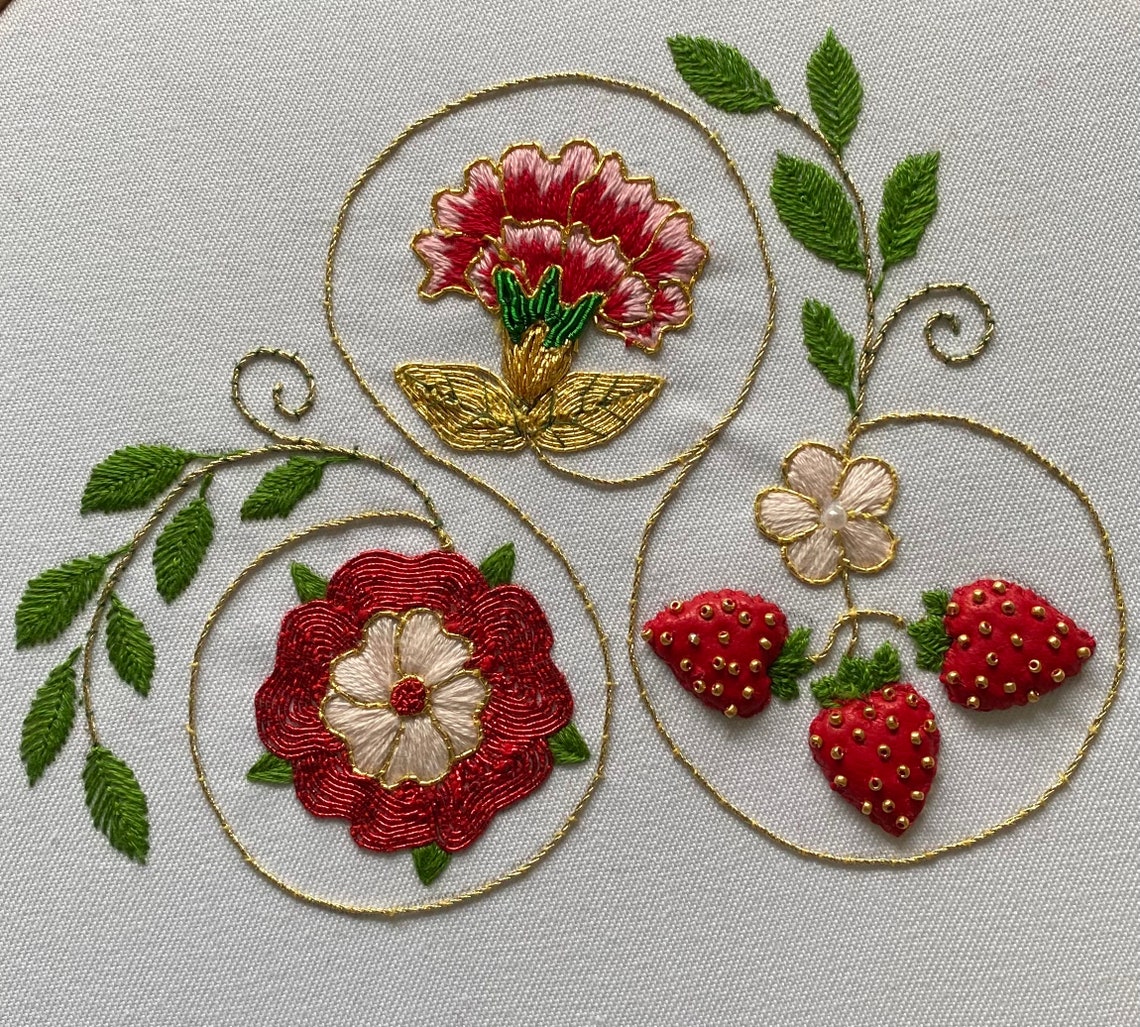 Goldwork Embroidery Kit Elizabethan Style Etsy UK