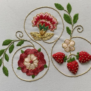 Goldwork Embroidery Kit - Elizabethan Style Summer